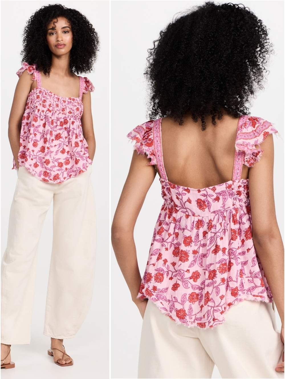 Free People Nala Printed Babydoll Top XL NWT New - Picture 1 of 8
